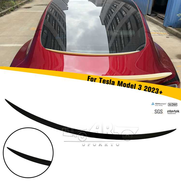 2023+ Tesla Model 3 Rear Window Spoiler Water Retention Proof