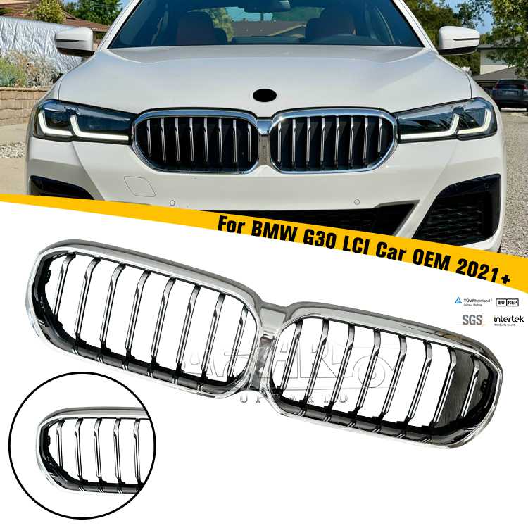 OEM Style Front Grille Grill for BMW 5 Series G30 LCI 2021-2023