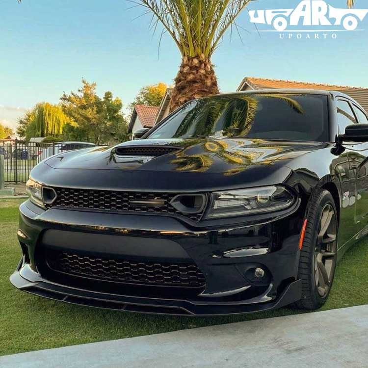 dodge charger front lip splitter carbon fiber