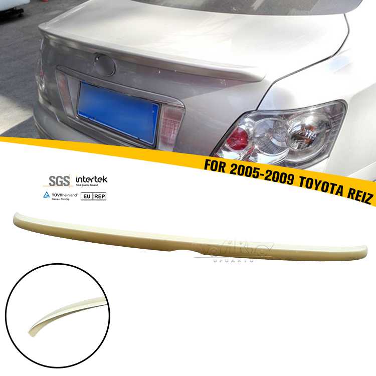 For Toyota REIZ Mark X 2005-2009 ABS Plastic Rear Boot Spoiler