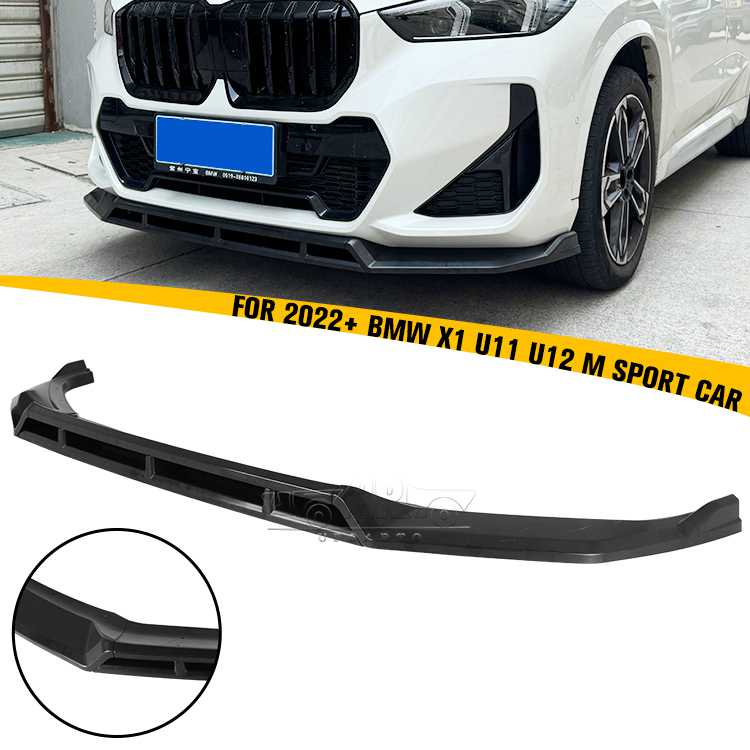 2022+ BMW X1 U11 U12 M Sport Car 4 Pieces Front Lip Splitter