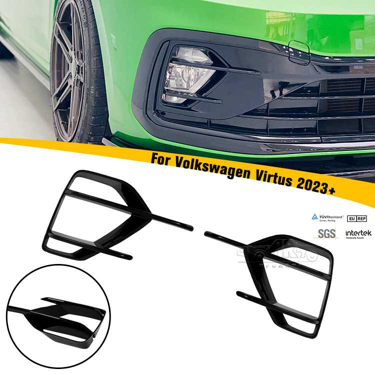 2023+ Volkswagen Virtus India Version Car Front Fog Lamp Frame Gille
