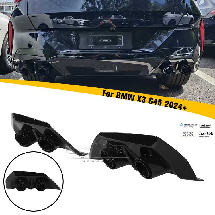 2024+ BMW X3 G45 Rear Exhaust Lower Bar Tail Throat Cover Trim