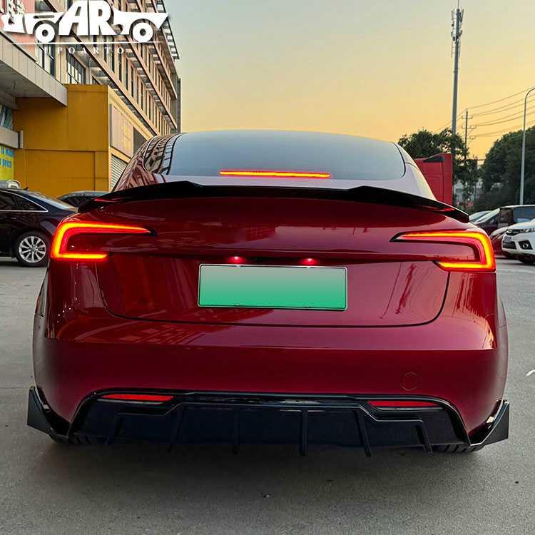 tesla model 3 back lip