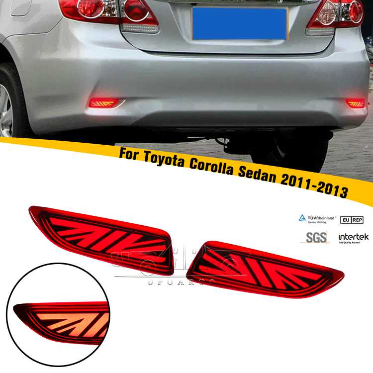 2011-2013 Toyota Corolla Sedan Rear Bumper Lamp Brake Light