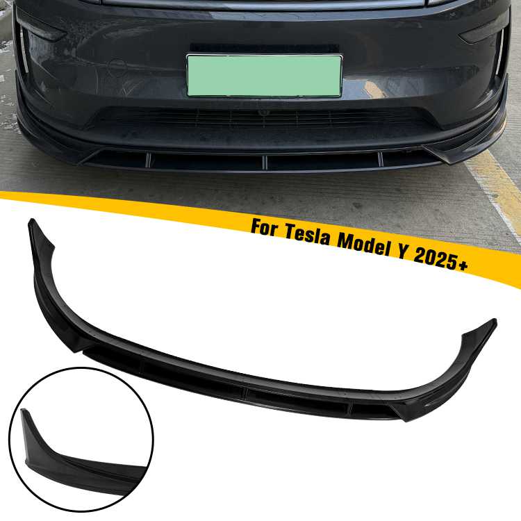 2025+ Tesla Model Y 4 Pieces Front Spoiler Lip