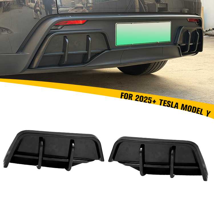 2025+ Tesla Model Y 2 PCS Rear Bumper Diffuser Trim