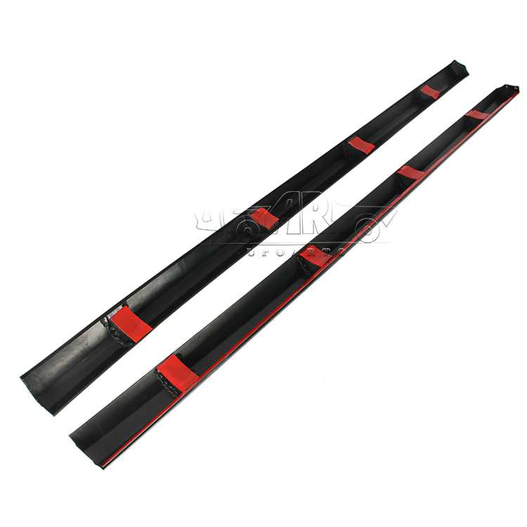 audi a3 8v carbon fiber side skirt
