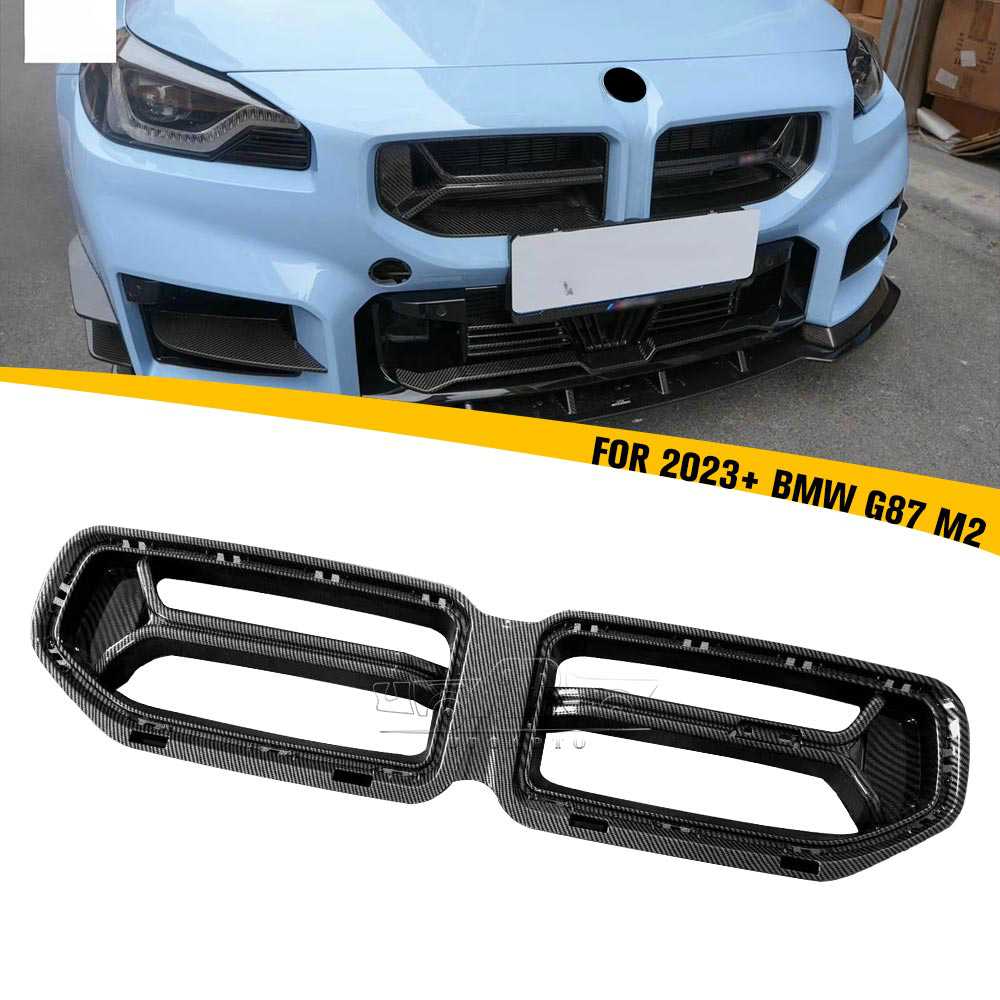 2023+ BMW G87 M2 CSL Style Car Front Kidney Grille Carbon Looks