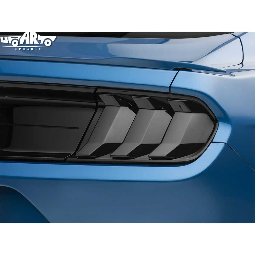 Smoked Black Tint Tail Light Covers Mustang