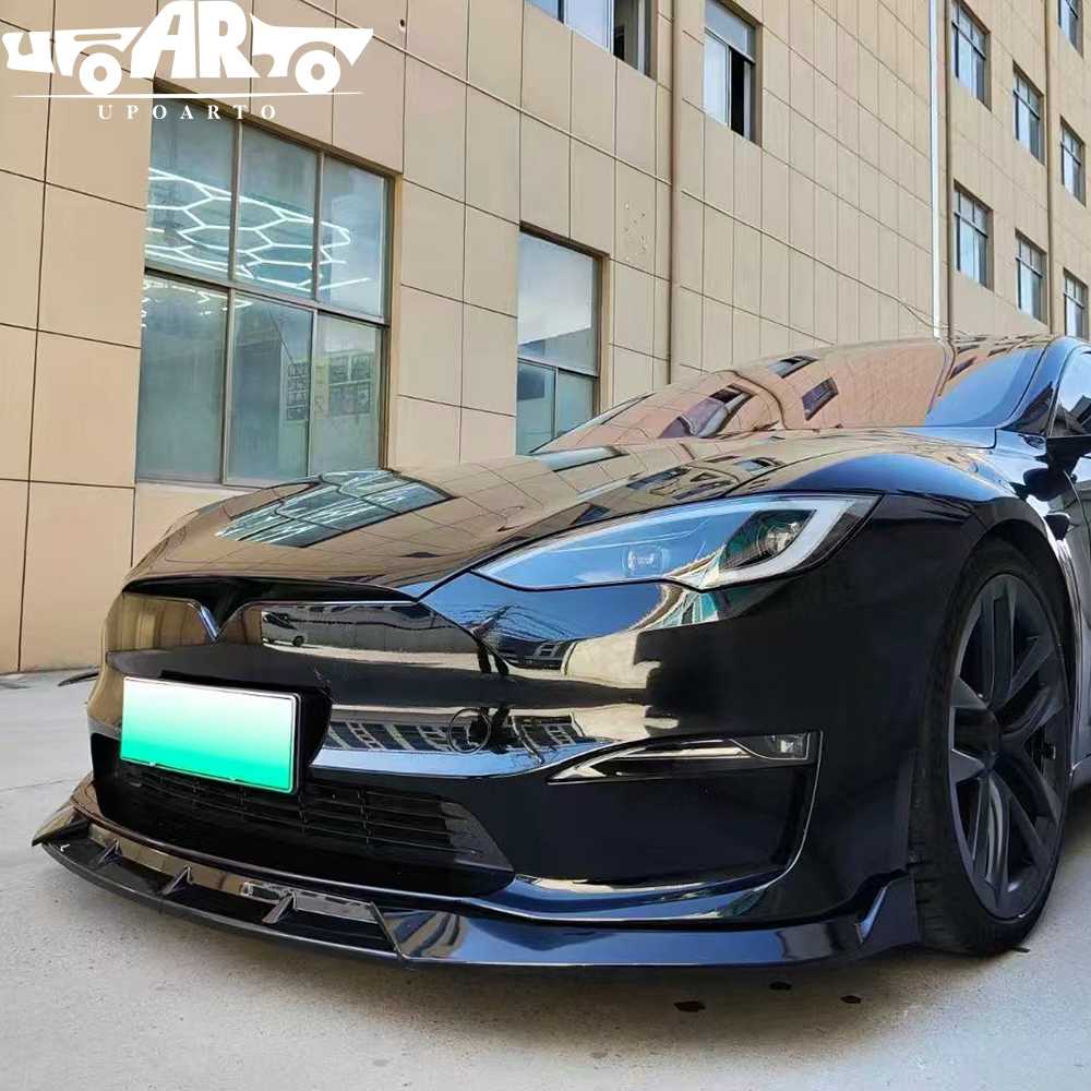 tesla model s front carbon lip
