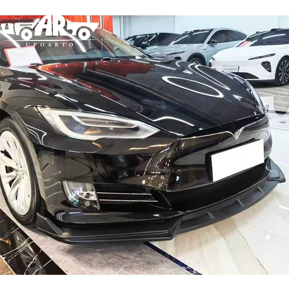 tesla model s front carbon lip