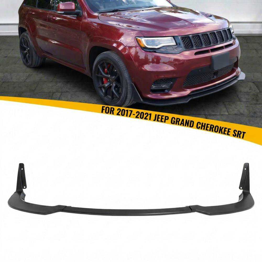 2017-2021 Jeep Grand Cherokee SRT Car 5 Parts Front Bumper Lip