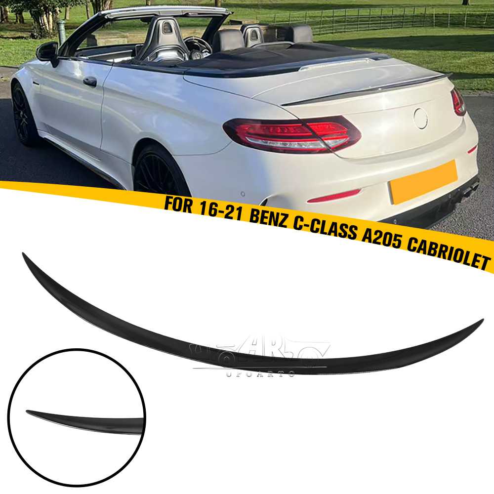2016-2021 BenZ C-class A205 Cabriolet Car C63 S Style Rear Spoiler