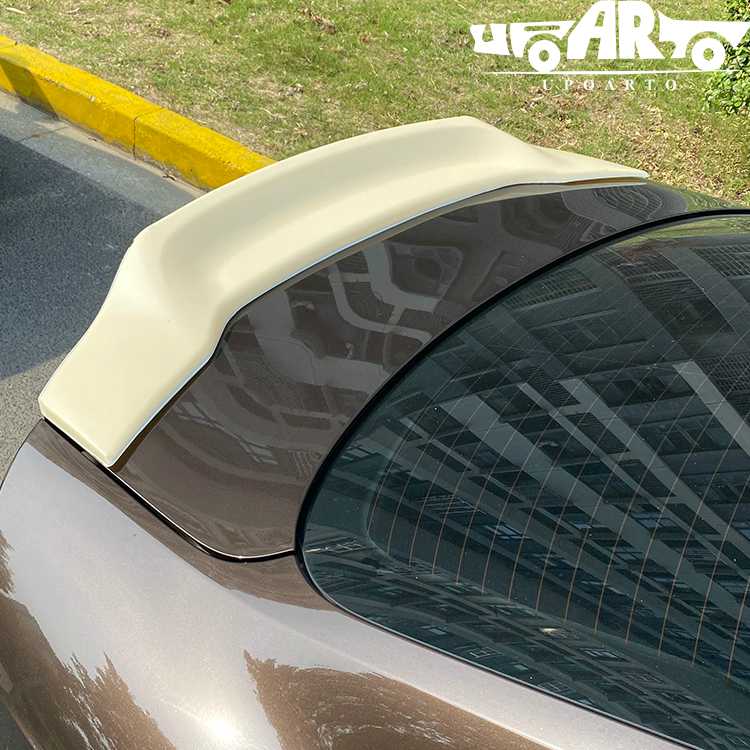 Audi A5 Coupe 2-Door Rear Boot Spoiler – 2007-2015, V2 Style, Fiberglass, Unpainted Black