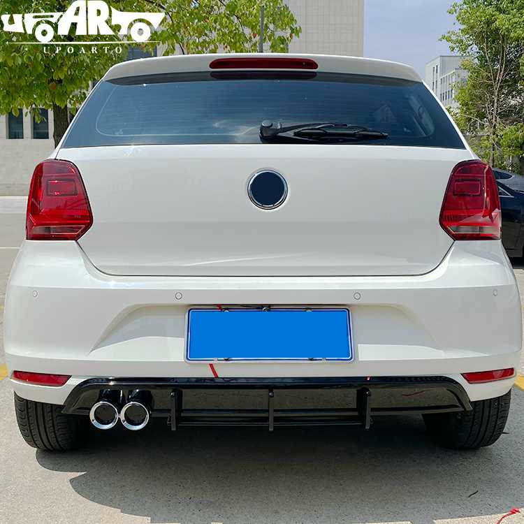 rear bumper lip diffuser for vw polo