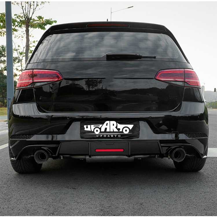 golf 7 gti rear lip carbon