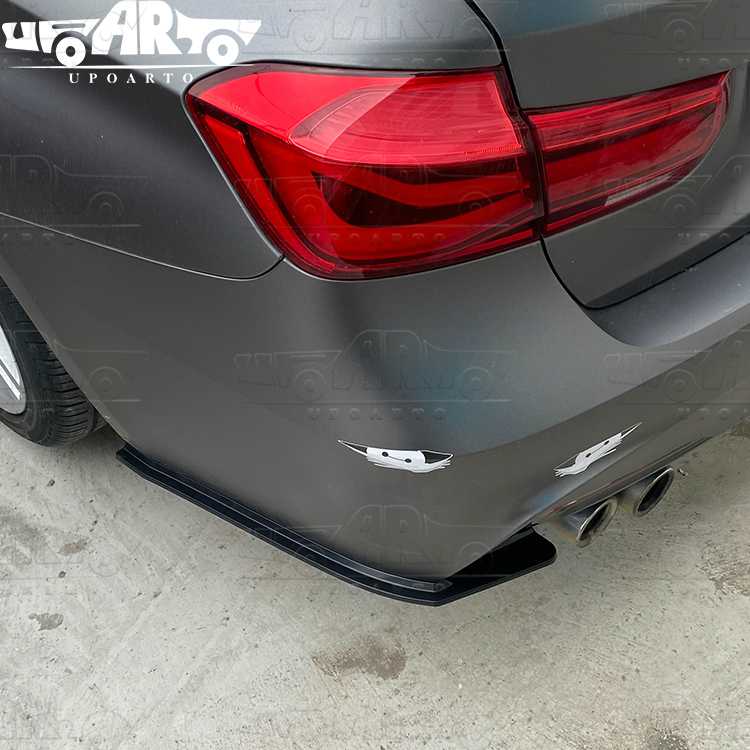 bmw f30 rear bumper splitter
