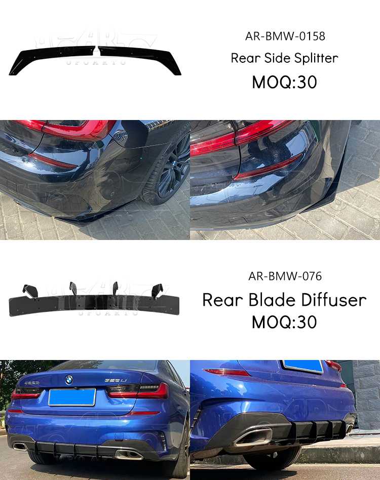 bmw g20 lip rear diffuser