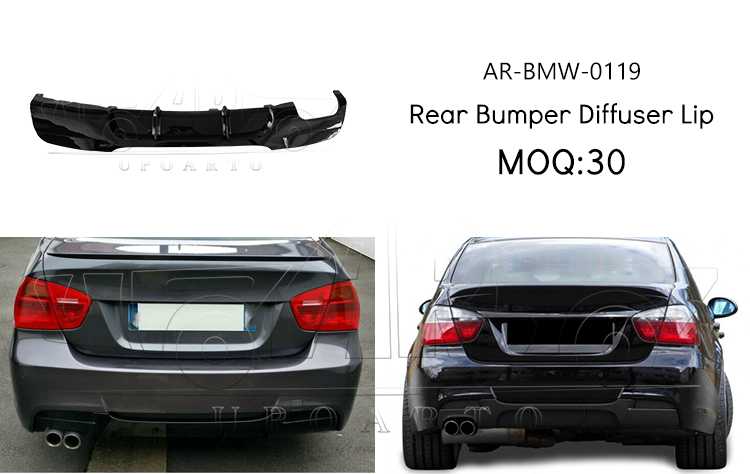 bmw e90 rear bumper lip