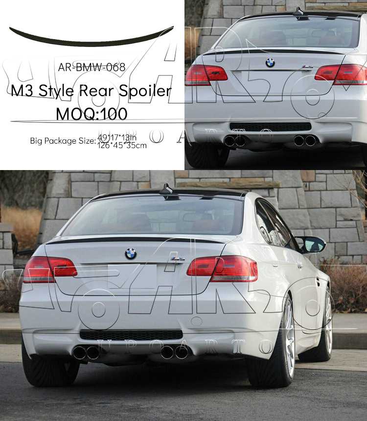 2007 bmw e92 spoiler
