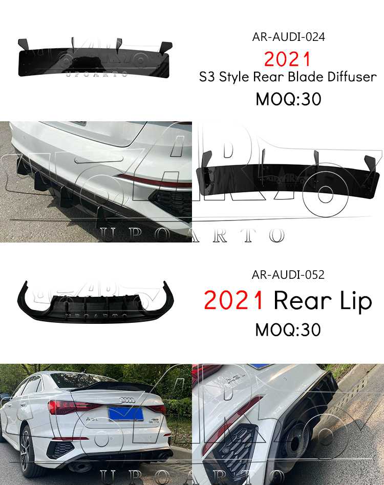 audi a3 saloon rear diffuser