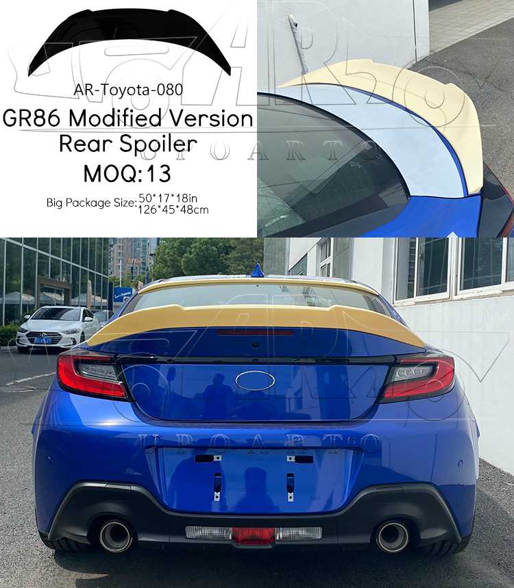 rear spoiler for gt86