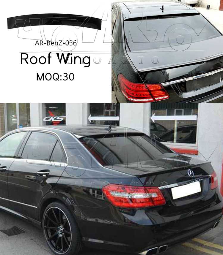 w212 carbon roof spoiler