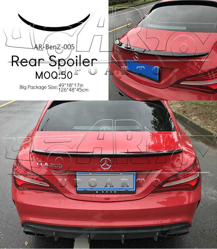 rear spoiler w117 mercedes