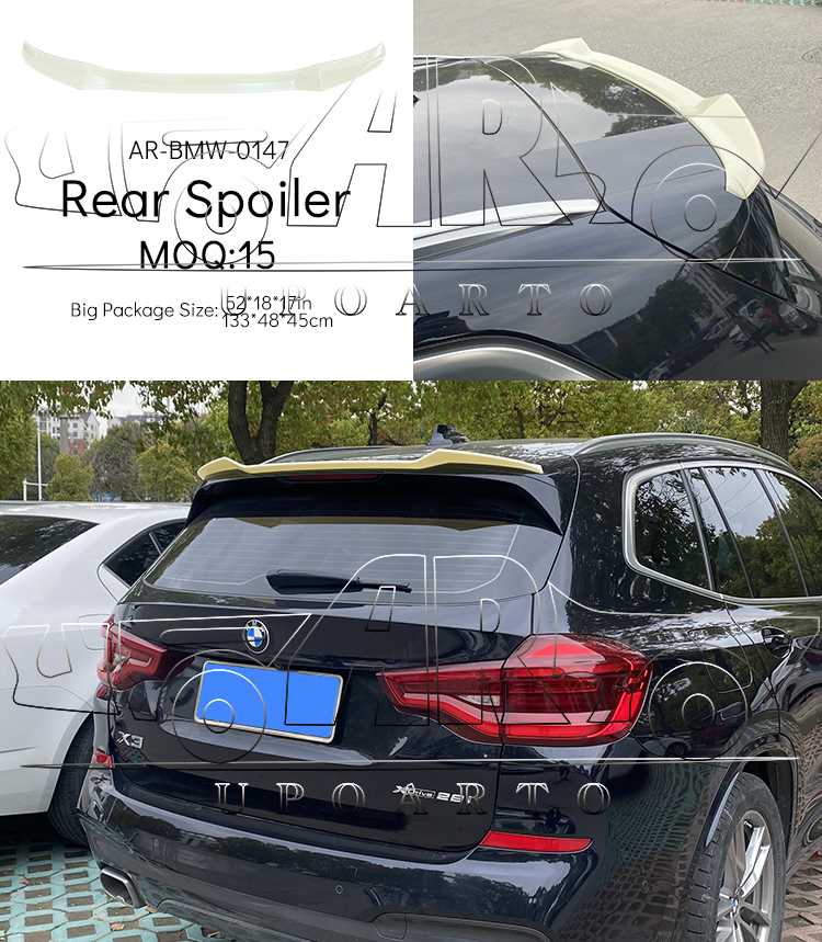 bmw x3 rear spoiler
