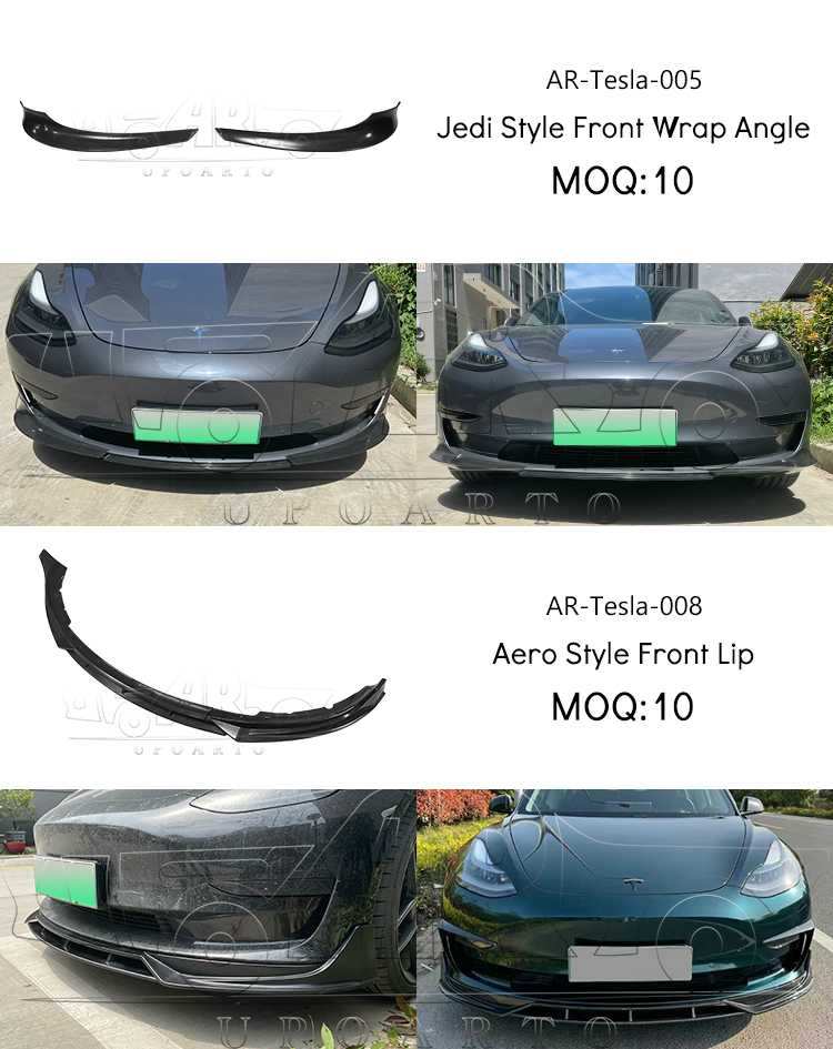tesla model 3 sport front bumper