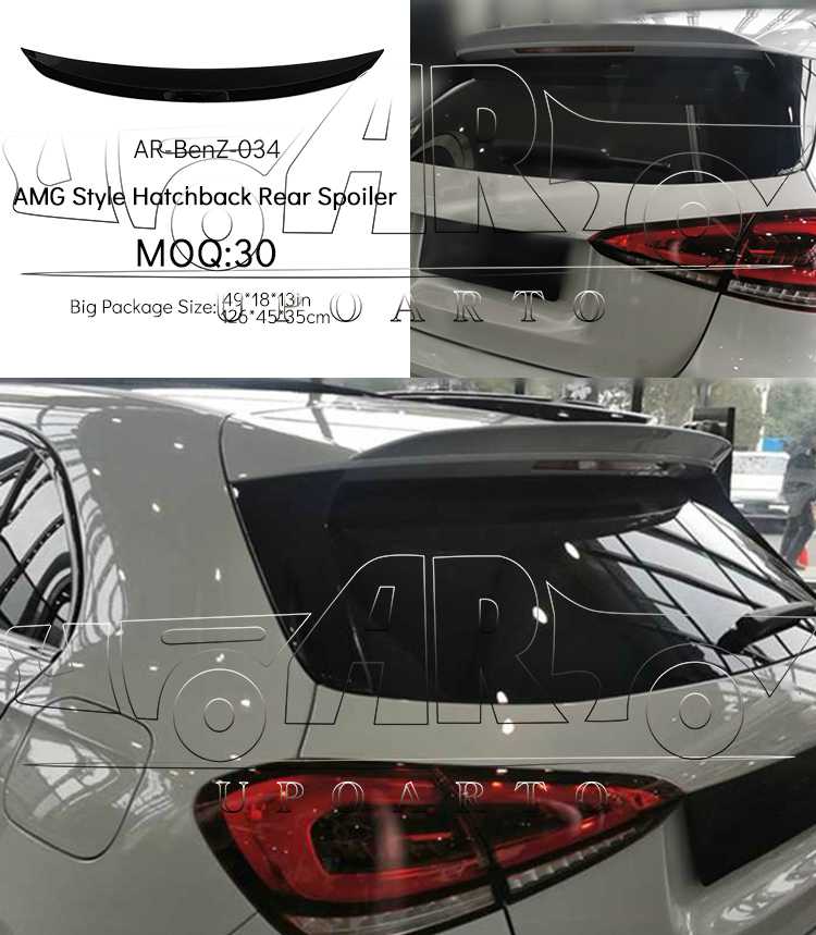 spoiler mercedes benz w177 hatchback