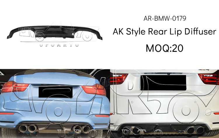 bmw m4 f82 rear diffuser carbon