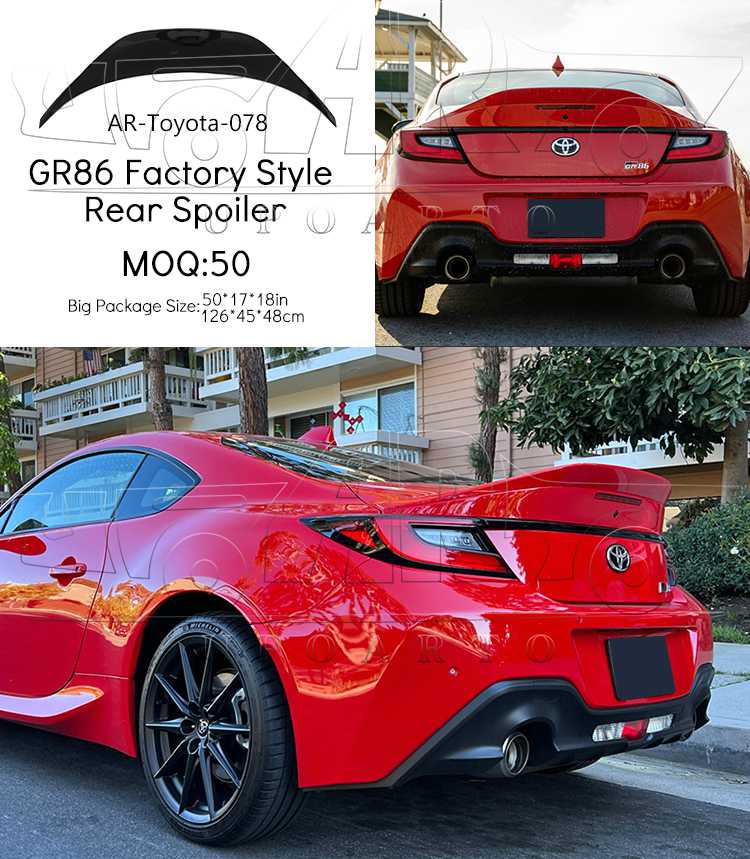 rear spoiler for gt86