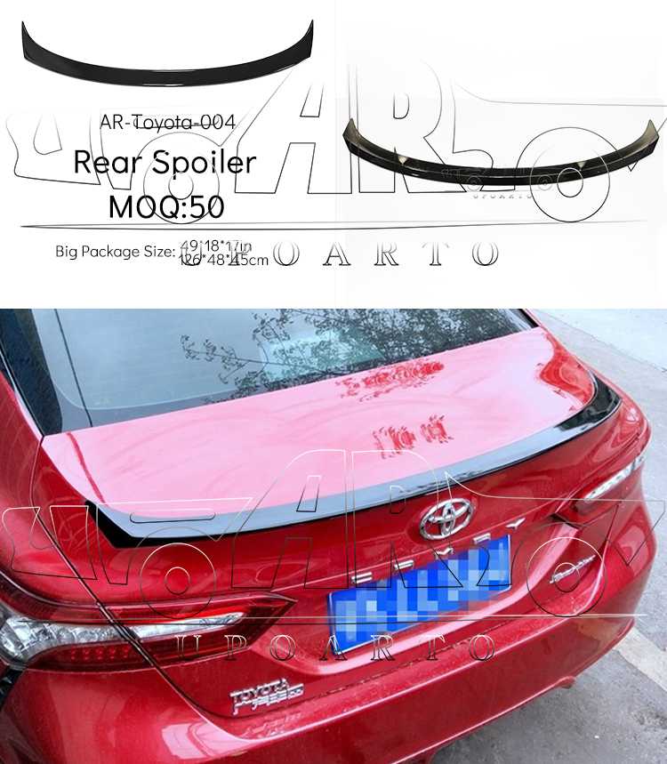 camry boot lid spoiler
