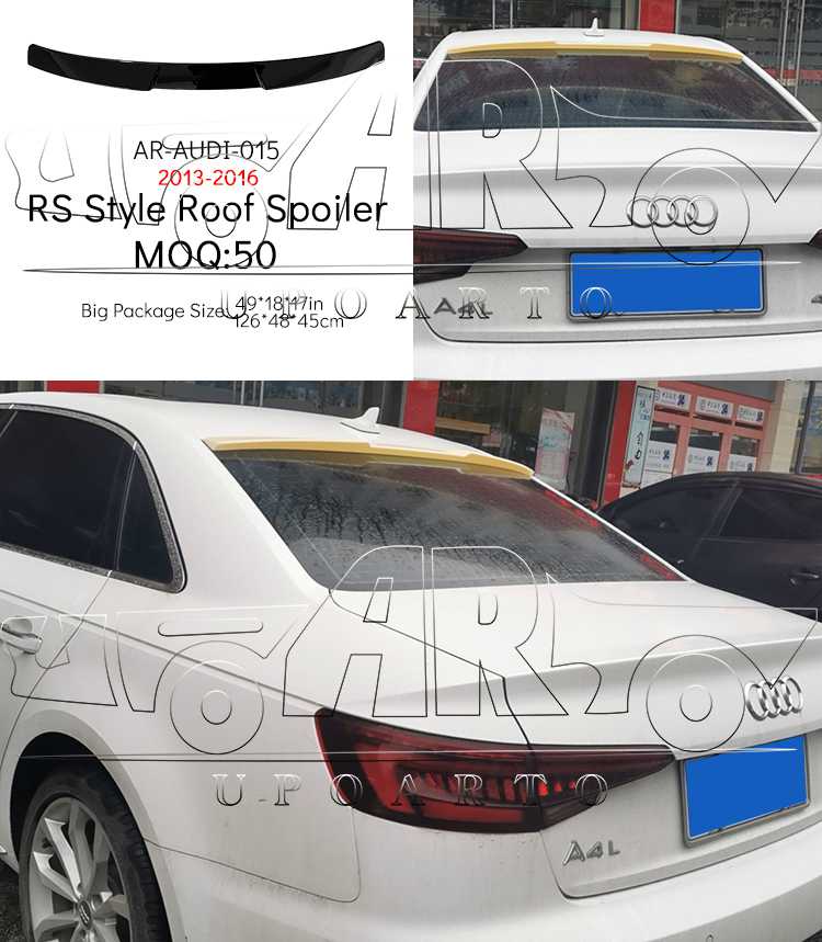 rear spoiler audi a4 b8