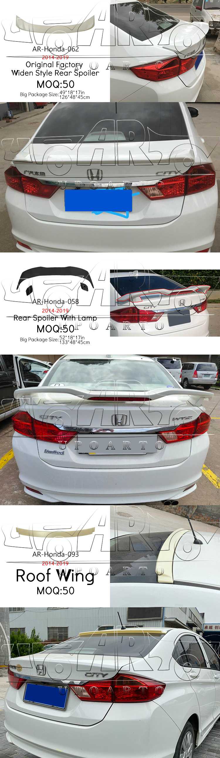 type r spoiler honda city
