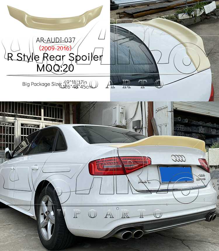 audi a4 b8 2010 rear spoiler