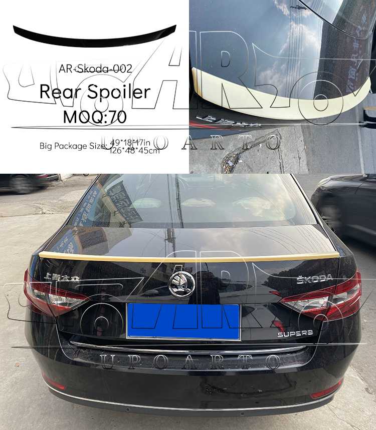 skoda superb 3 spoiler