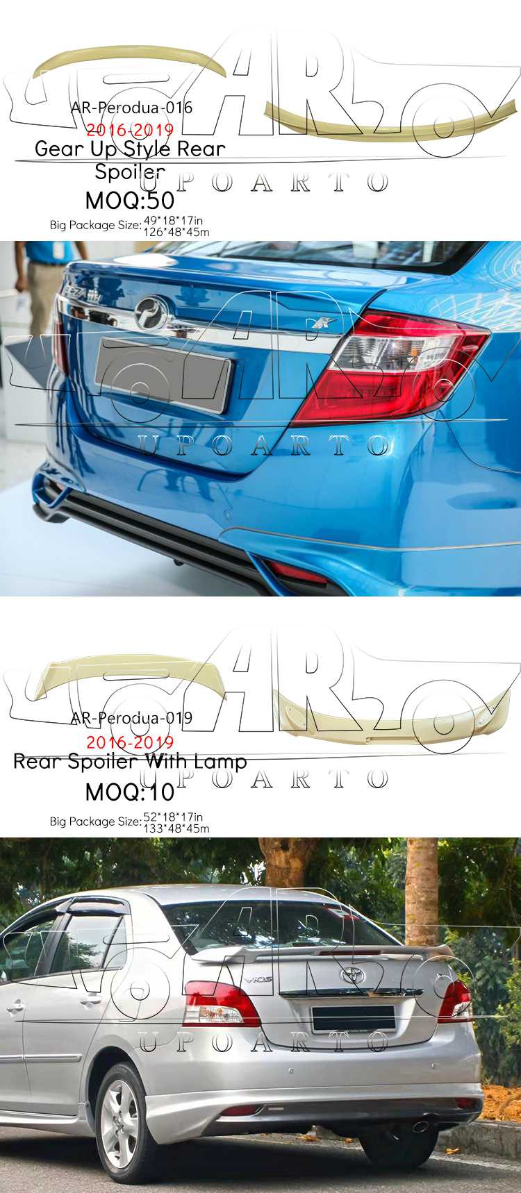 Spoiler For Perodua Ativa