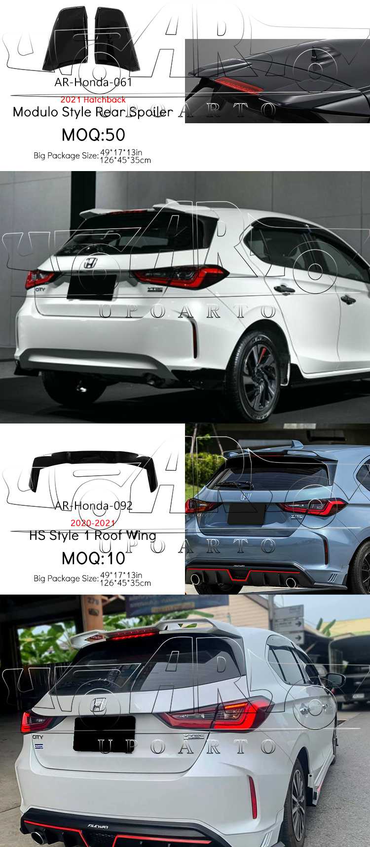 honda city rear lip hatchback