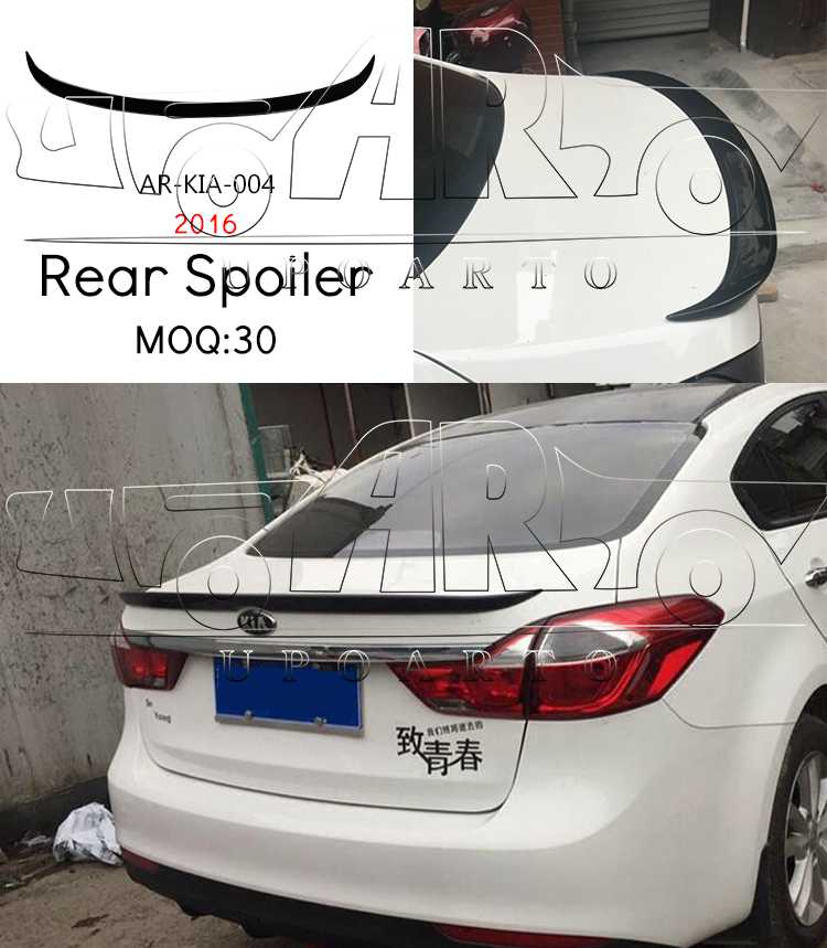 kia k3 roof wing spoiler