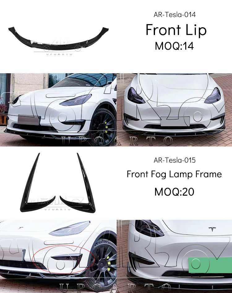 tesla y front lip