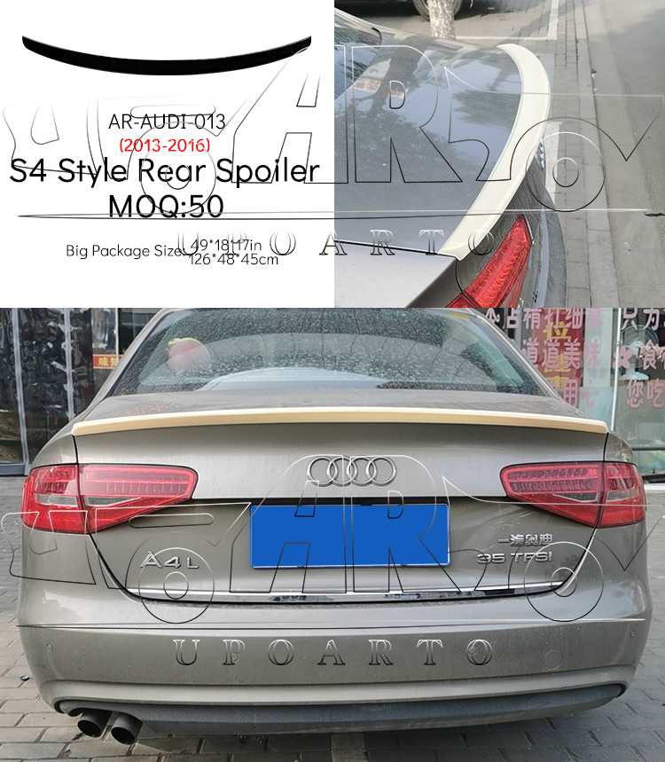 audi a4 2007 lip spoiler