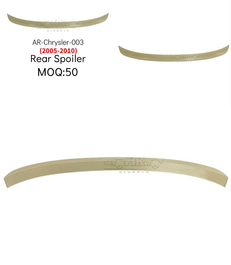 chrysler 300 trunk spoiler