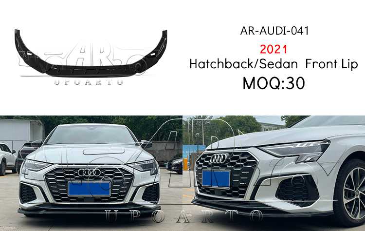 audi a3 front lip spoiler