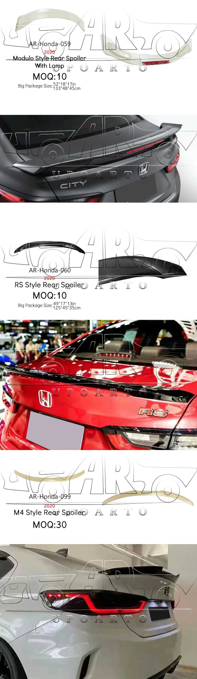 spoiler honda city 2020 accessories