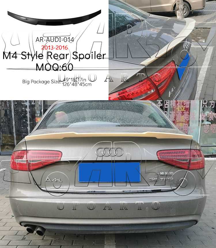 rear spoiler audi a4 b8