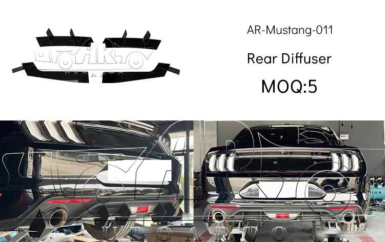 ford mustang gt carbon diffuser