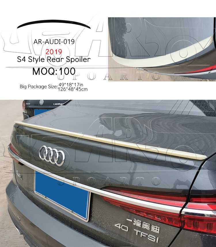 audi a6 spoiler rear trunk